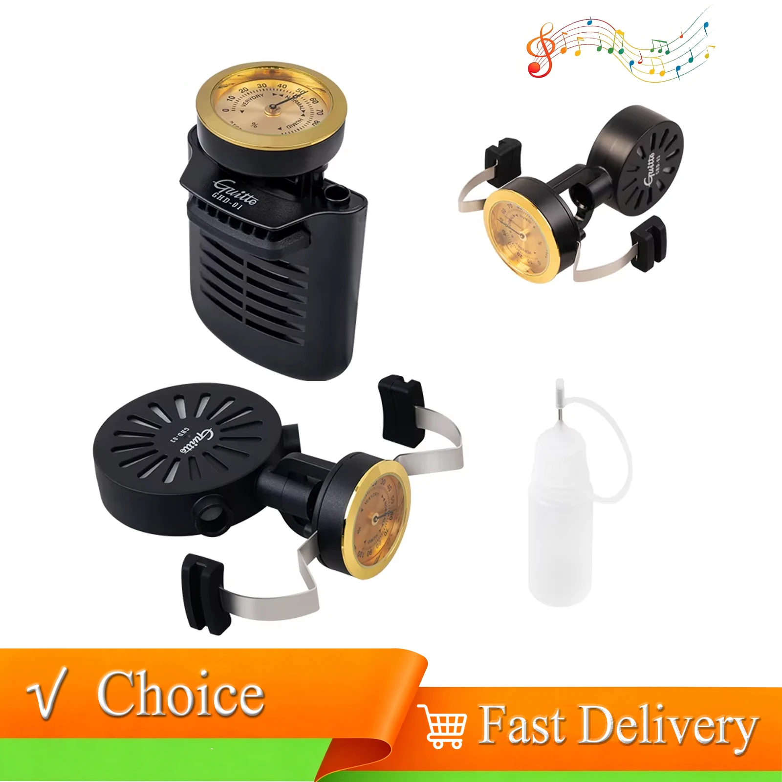 GUITTO GHD-01/GHD-02/GHD-03 Guitar humidifier Guitar Maintenance Tools for Acoustic Classical Electric Guitars Guitar Parts