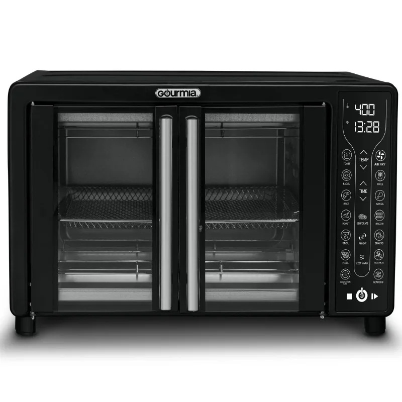 

Gourmia Digital French Door Air Fryer Toaster Oven, Black