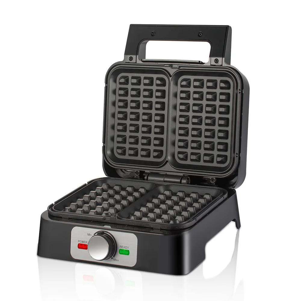 Home Breakfast Machine Waffle Machine Automatic Mini Double Sided Heated Electric Cake Pan Light Food Machine