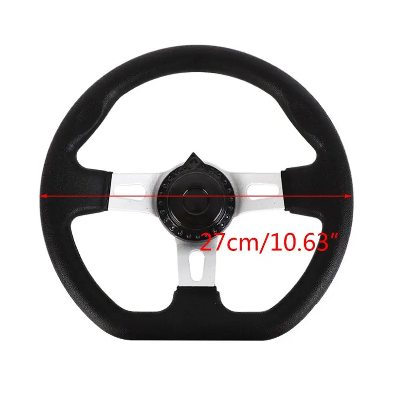 Off-Road Kart 110CC PU Foam Steering Wheel 270mm Strong Compatible for Riding Go Kart Cart Racing Bike Replacement Wheel