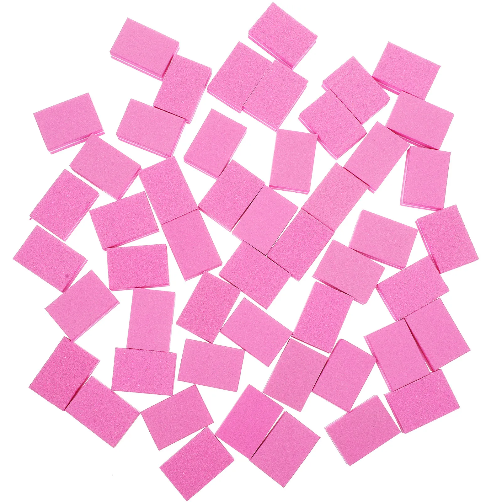 

50 шт. буферных блоков-пилок для ногтей из губчатого материала, двусторонние мини-блоки для домашнего и салонного использования, для шлифовки и полировки ногтей на руках и ногах