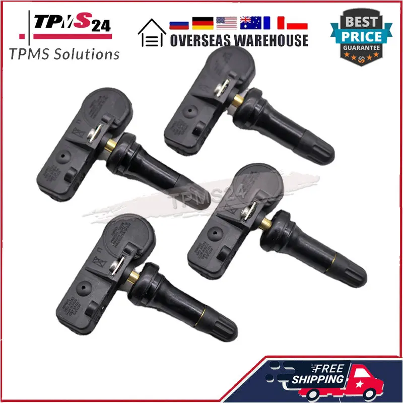 4PCS TPMS SENSOR For 2018 2019 2020 2021 2022 2023 2024 Ram 1500 Accessories 433MHz TPMS CAR TIRE PRESSURE SENSOR 68293199AA