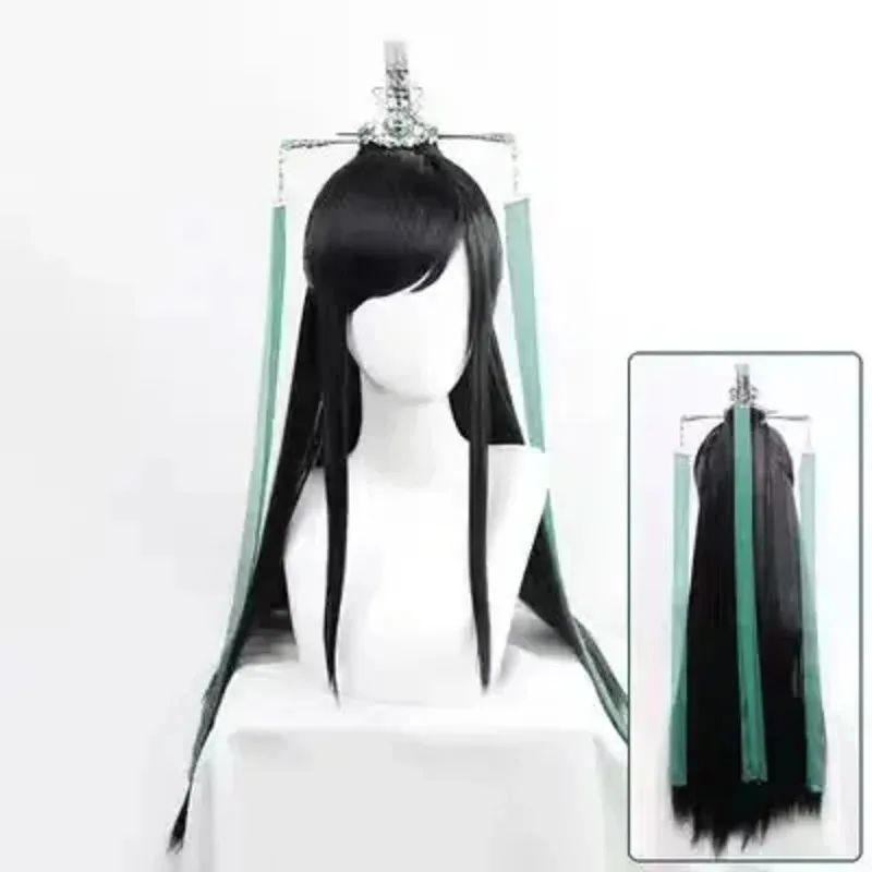 qq28 أنيمي تيان غوان Ci فو تشى رونغ شعر مستعار نظام الإنقاذ الذاتي شين يوان تأثيري هالوين اكسسوارات مروحة فانوس أغطية الرأس Pr #4