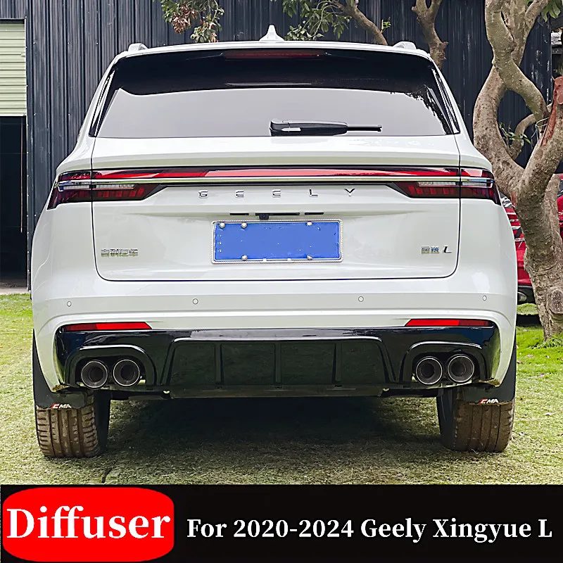 For Geely Xingyue L Monjaro 2021-2024 Car Rear Bumper Diffuser Splitter Lip Spoiler Monjaro Tuning Exterior Body Kit Accessories