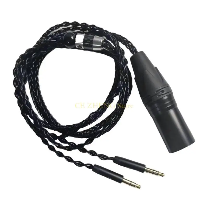 Cáp nghe 3,5 mm chất lượng E56B với 4pinXLR cân bằng nam cho D7100 D7200