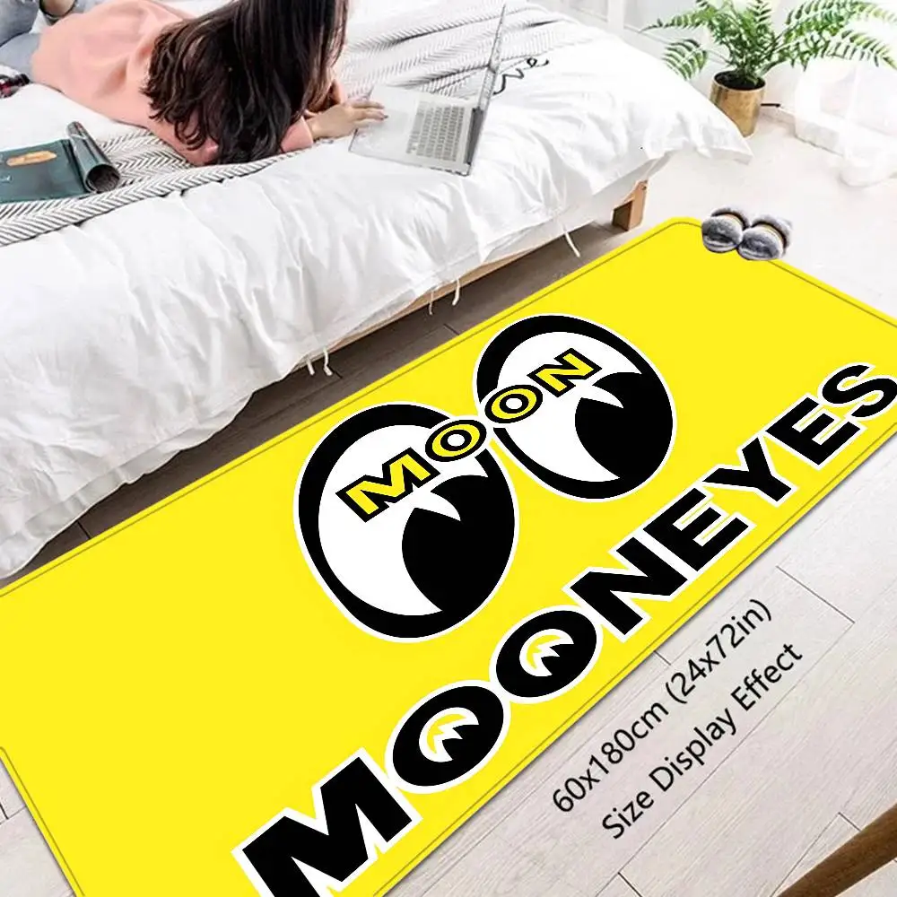 سجادة أرضية من Mooneyes بتصميم عتيق متعدد الاختيارات لغرفة المعيشة والمطبخ غير قابلة للانزلاق لديكور المنزل الحديث