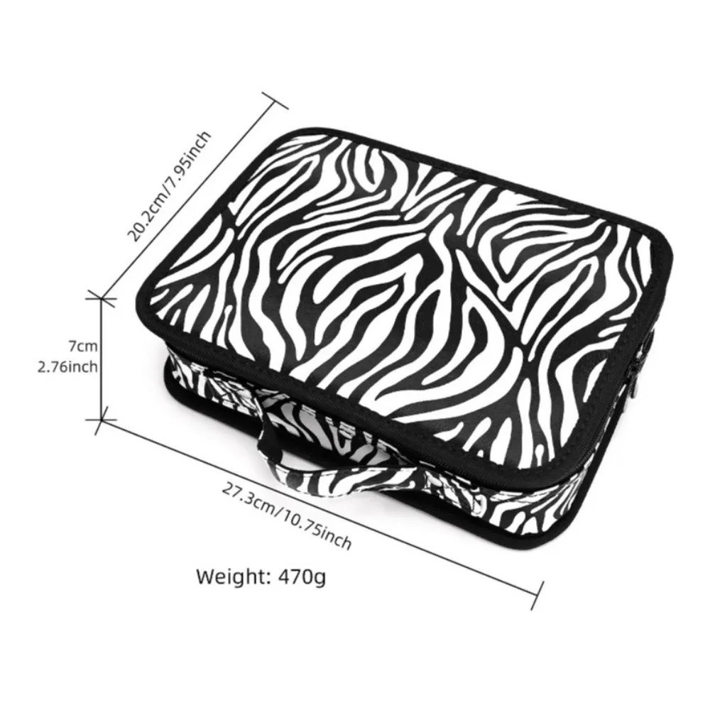 Hairdressing Stripe Barber Box Large Capacity Makeup Bag Hairdressing Tool Storage Bag Toolkit Portable Electric Clipper Bag