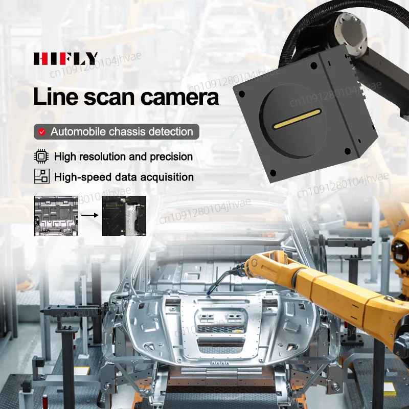 

HIFLY High Speed 27.5KHZ 4K Line Scan Camera Global Shutter CMOS Sensor GigE POE Interface Industrial Camera