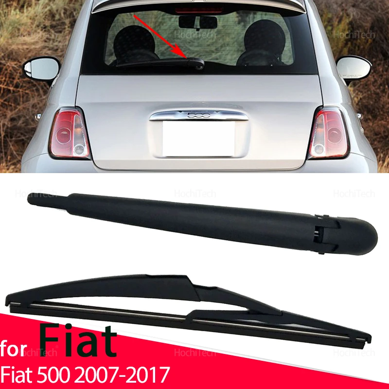 

For Fiat 500 2007-2017 71751023 51787577 Car Accessories Car Rear Windshield Wiper Arm Blade Set Black Replacement
