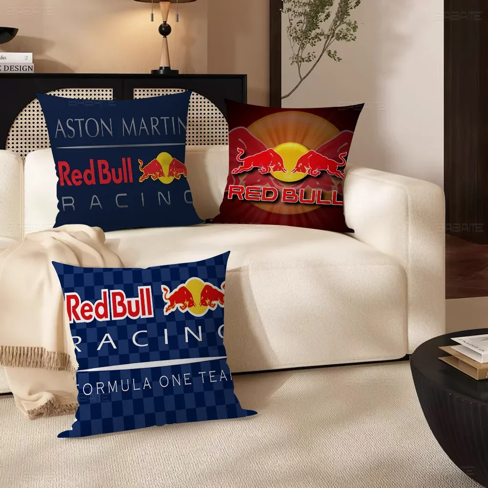 R-Red-Bull Personalized Pillow Cover Kids Bedroom Wild Party Decor Pillowcase Kid Birthday Shower Gift