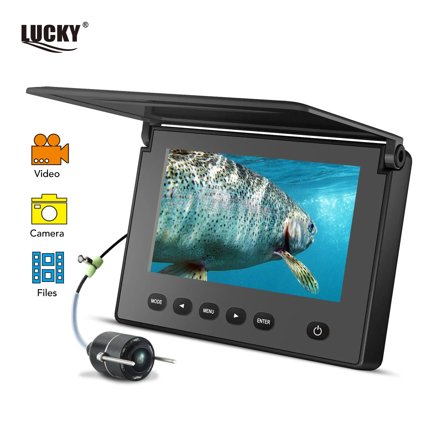 Lucky Cámara Submarina con Buscador de Peces Visión Nocturna