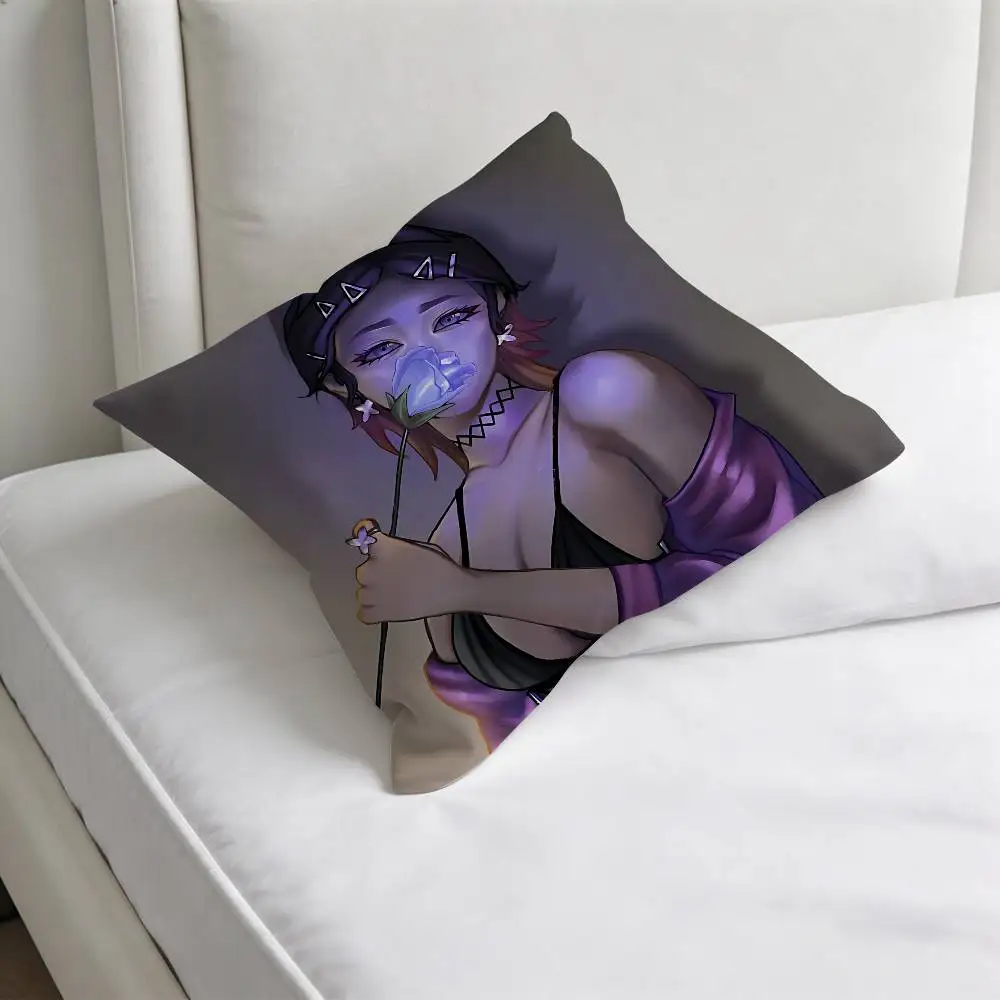 HOT Game V-ValorantS Decorative Square Pillow Cover Modern Cushion Case for Living Room Bedroom 4