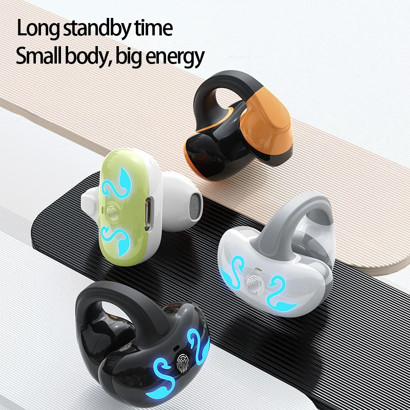 

TWS Wireless Headphone，Open Ear Bluetooth Earphone，Long Standby HIFI Music Headset Earbuds with Mic for Phone，Sports Waterproof