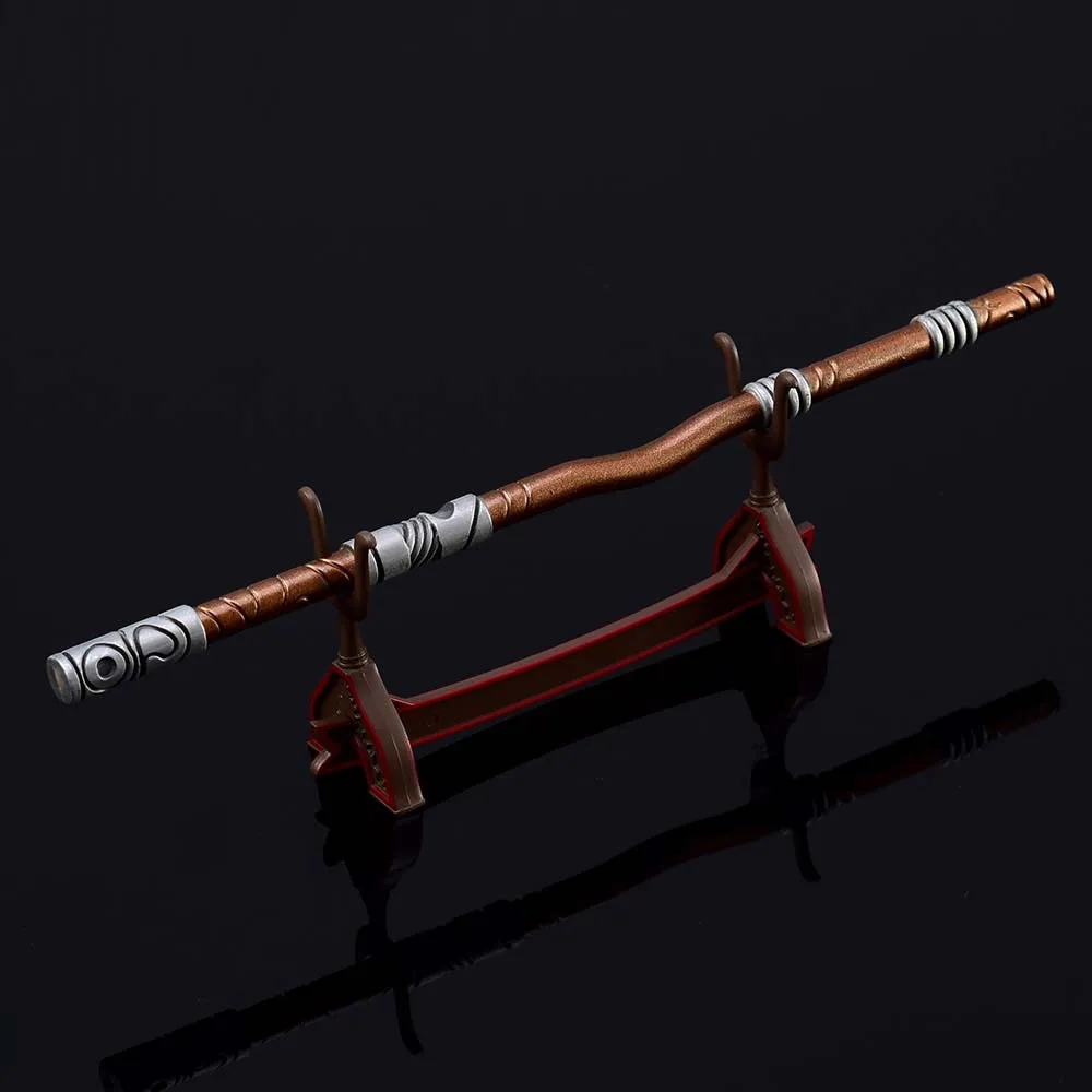 Mir2 Weapon Taoist Priest Infinite Stick 21cm Legend Game Peripheral Metal Material Uncut Blade Weapon Model Gifts Toys for Boys