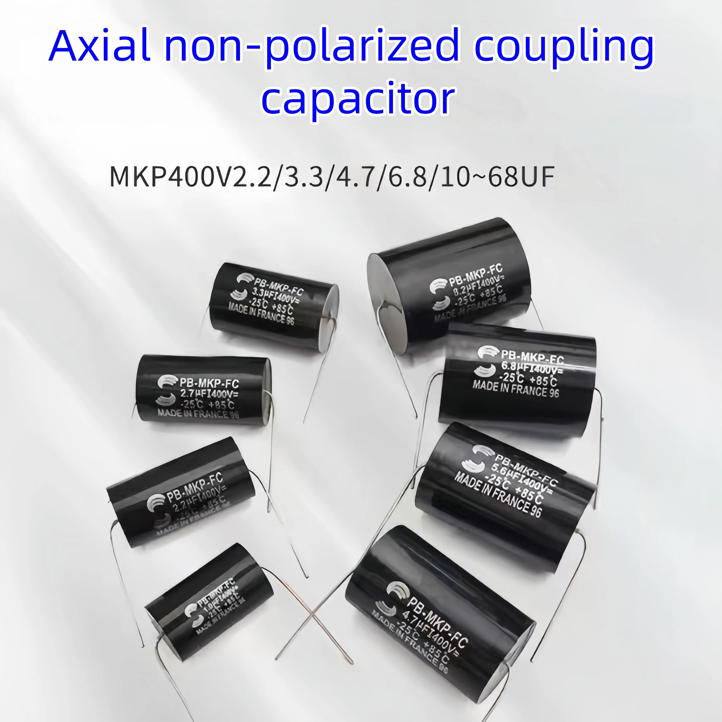 5pcs MKP400V Axial Polypropylene Film Capacitor 1UF-68UF ±5% Audio Crossover Coupling Filter Capacitor for Speaker Amplifier DIY