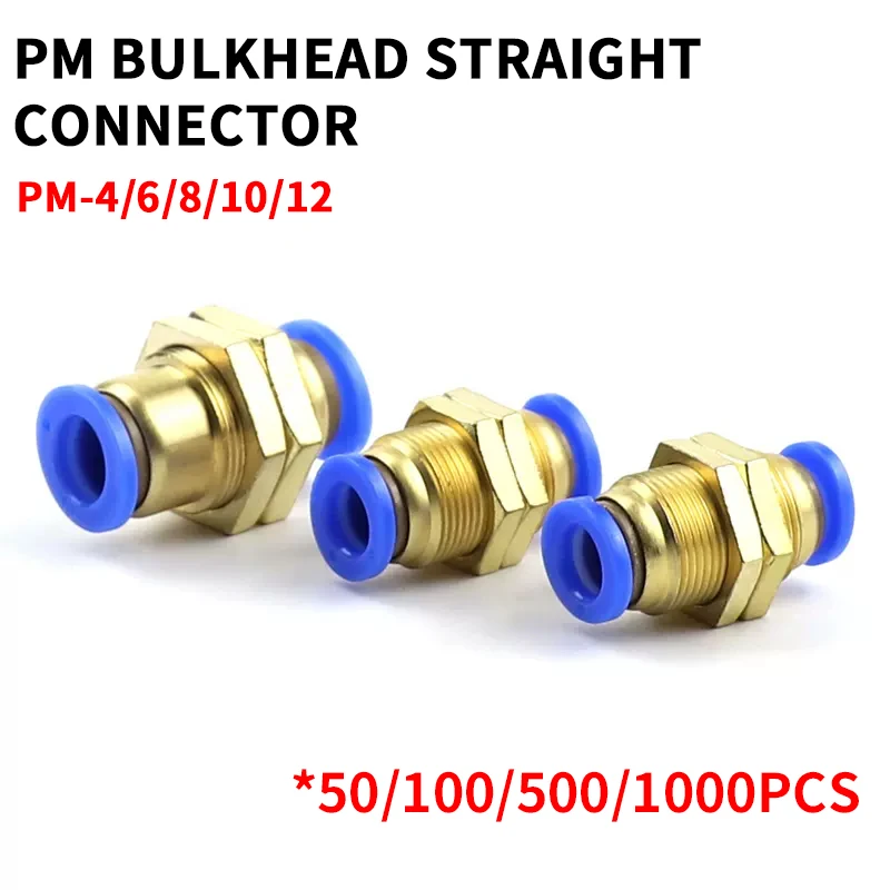 50/100/500/1000 Pcs Pneumatic Fittings Air Hose Quick Couplings Water Pipe Connector Pneumatic Parts,PM,OD 4mm