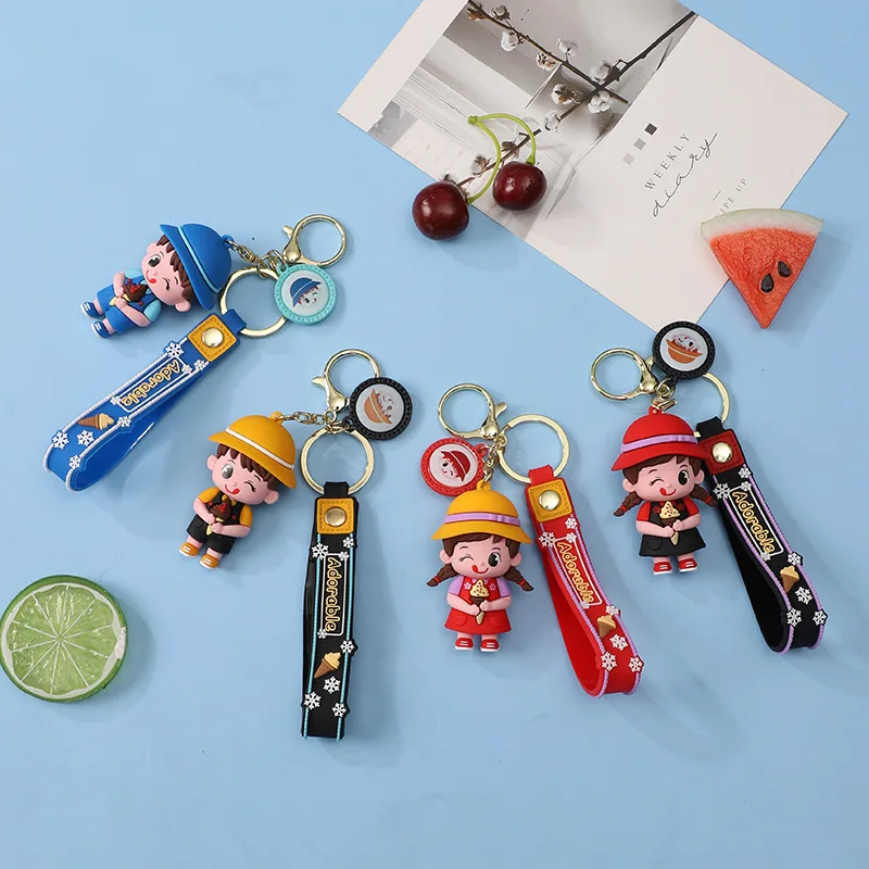 Miniso милая подвеска-брелок для девочек, креативная 3D-фигурка, школьная сумка для пары, подвеска-брелок