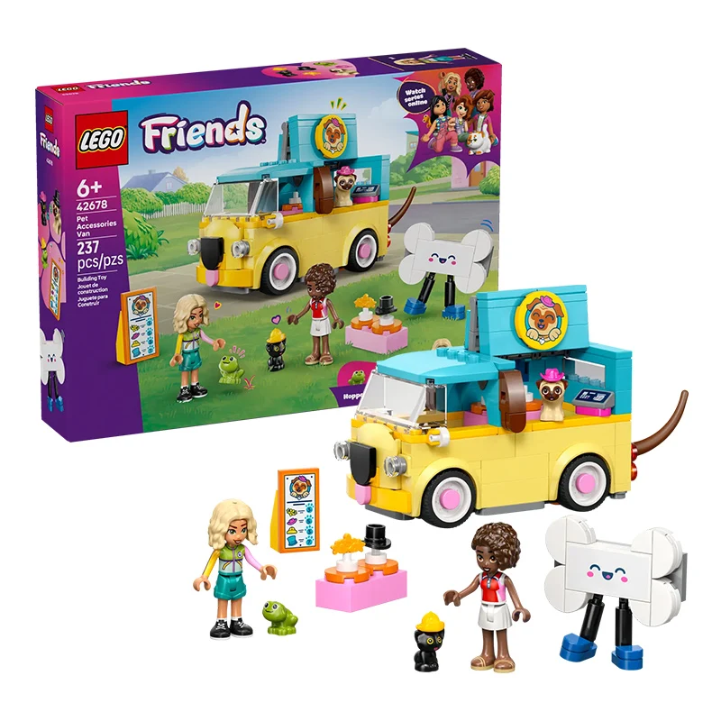 

LEGO Friends 42678 Pet Accessories Van Building Toy For Boys Girls 6+ Years Old Pug Shaped Vehicle Playset Gift 237PCS