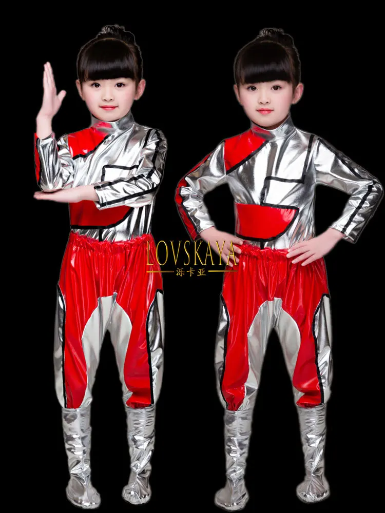 Performance costumes Children's drumming costumes Science fiction robot performance  Children's dance