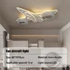 SANDYHA 현대 항공기 천장 팬 어린이 방에 대 한 빛 침실 홈 장식 Ventilador Mando Luminaires Suspendus 6