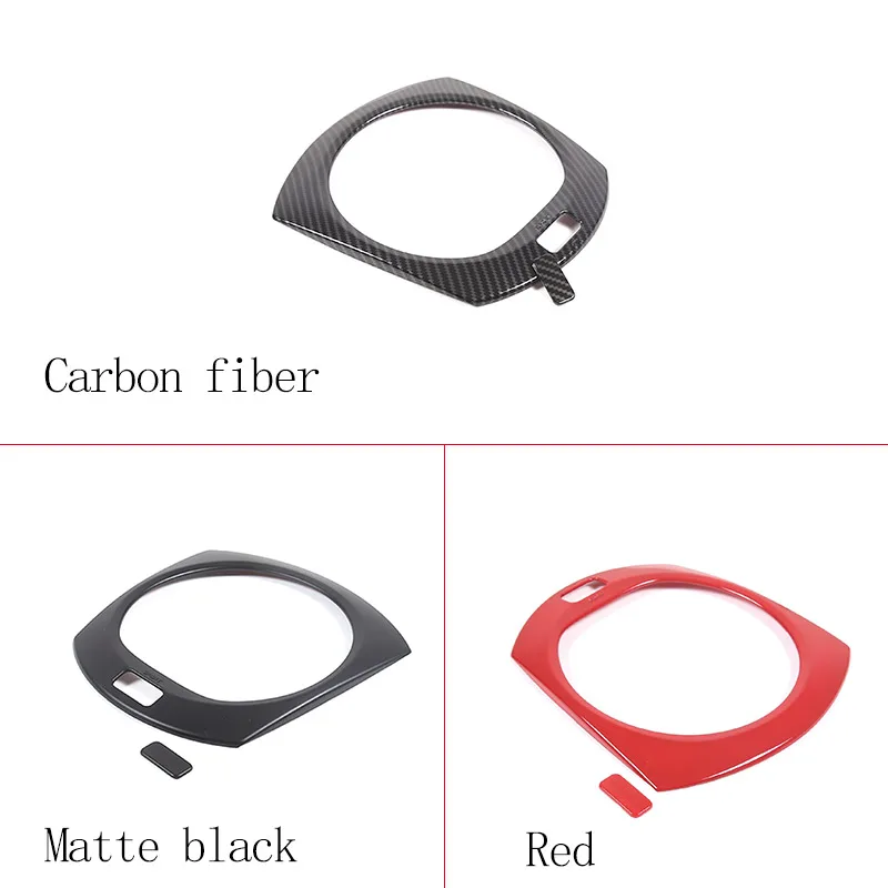 For Mazda MX-5 MX5 2016-2023 ABS Carbon Fiber/Red/Matte black Car Console Gear Decorative Panel Car Interior Accessories