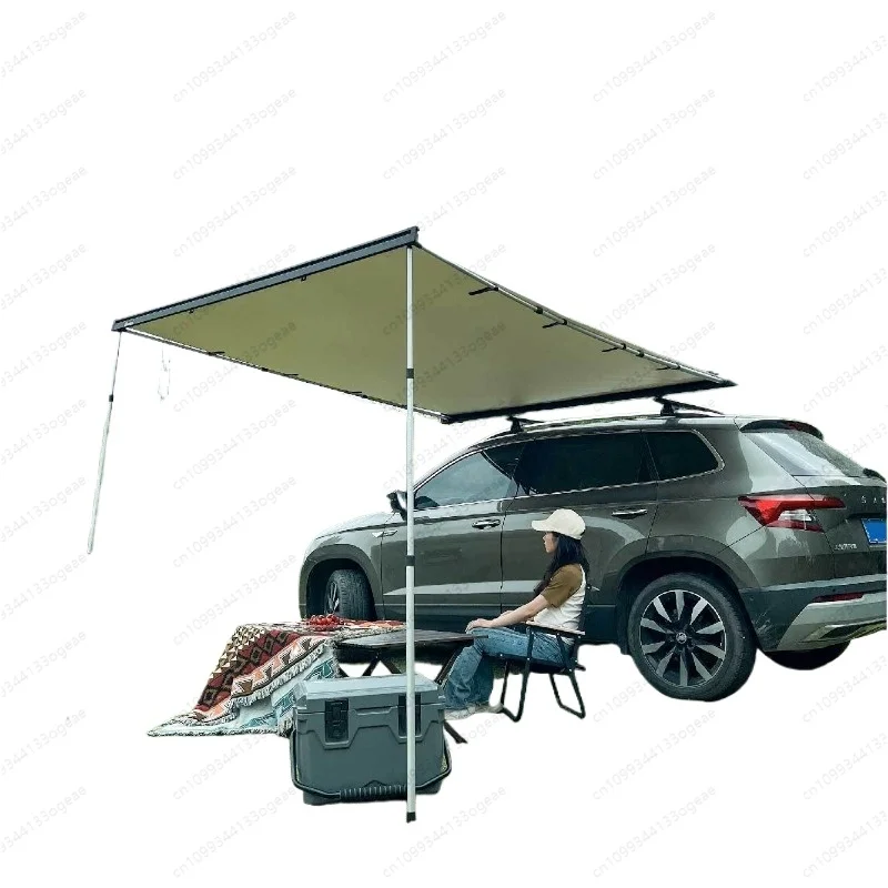 Outdoor 4x4 Accessories Rooftop Retractable Awning with  lamp Emitting Diode Bar Awning