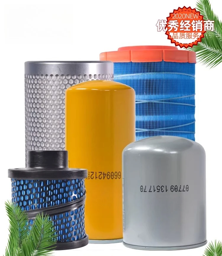 Three Filters Maintenance Kit for BK BM VF Screw Air Compressor, Air Filter Oil Filter Oil Separator Core Consumables