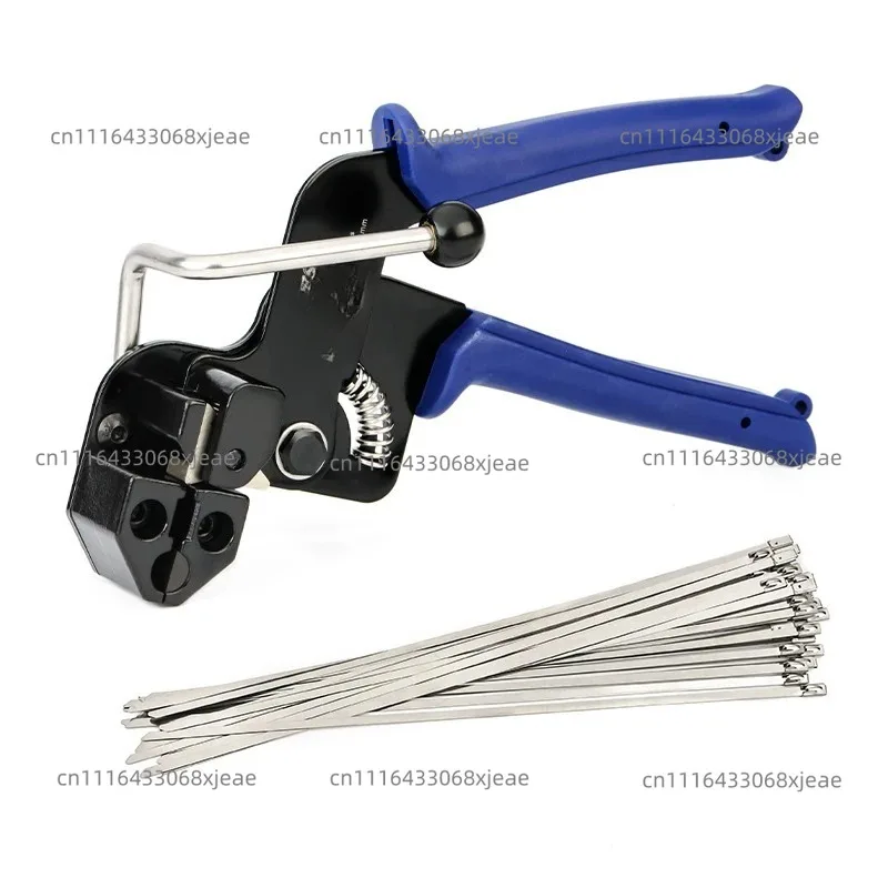 Stainless Steel Zip Tie Tightening & Cutting Tool, Manual Cable Band Bundling Plier
