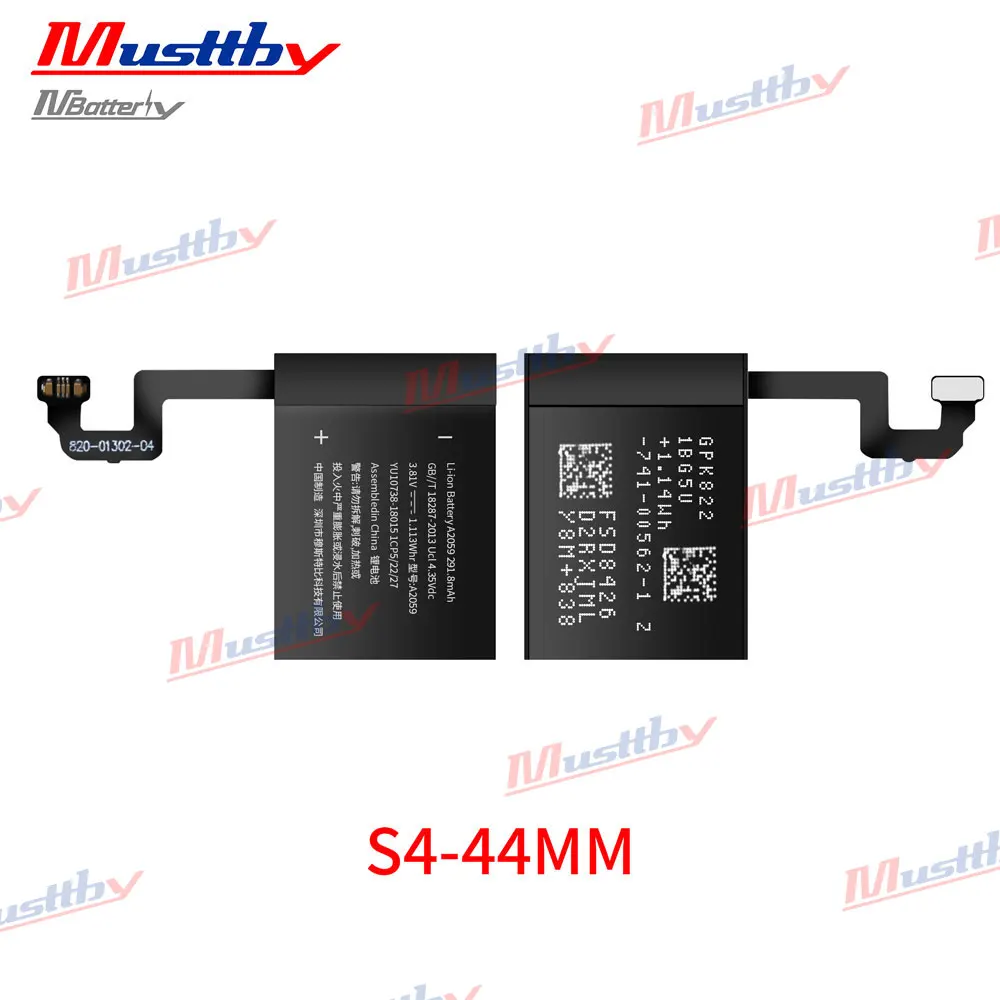 Musttby 1:1 OEM Replacement Battery For Apple iWatch Series SE 4 5 6 7 8 Bateria Watch S9 S3 GPS S4 S5 S6 S7 S8 40/41/42/44MM