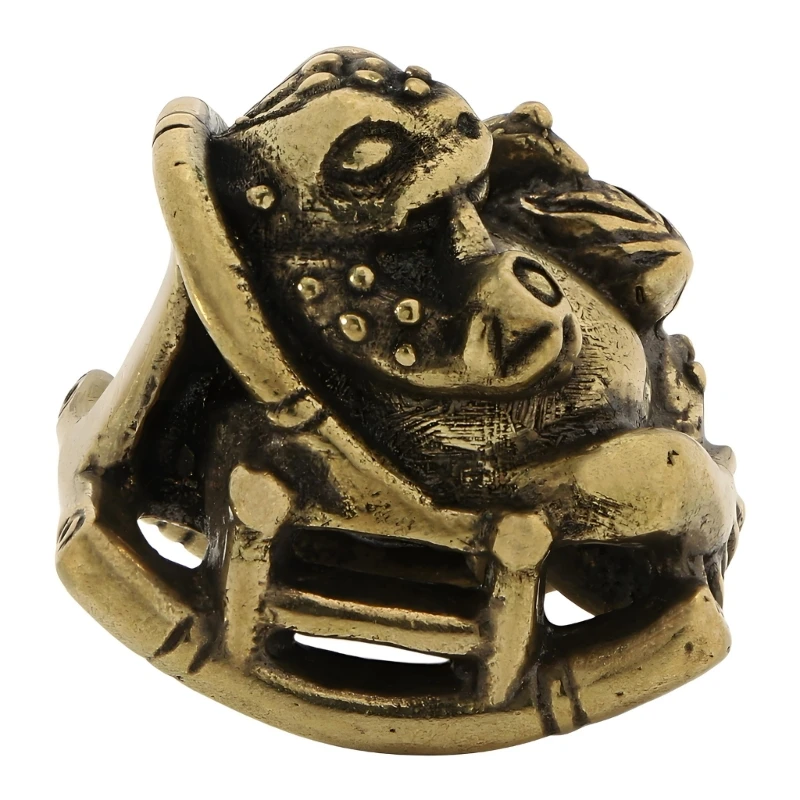 Metallskulptur mit Schaukelsockel für Regalschreibtisch und Wohnakzent 3XUF – Detail 1
