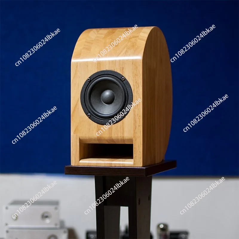 Personalized Nautilus Speaker Box, 3 Inch Solid Wood Bookshelf Speaker Cabinet for DIY 1 Pair
