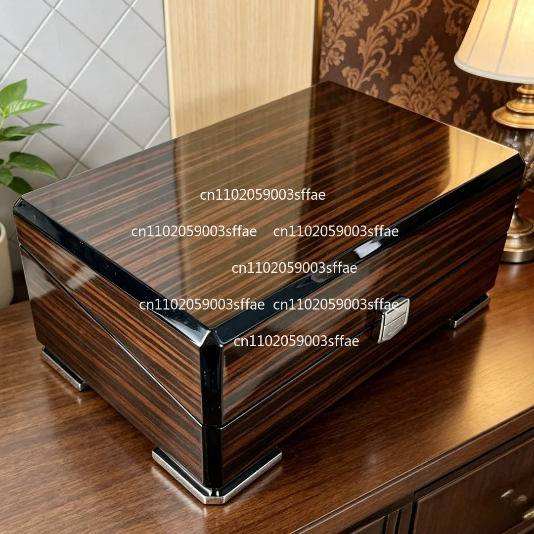 Brown High-end Solid Wood Watch Box Gift Bag, Paint Baking Process, Jewelry Packaging