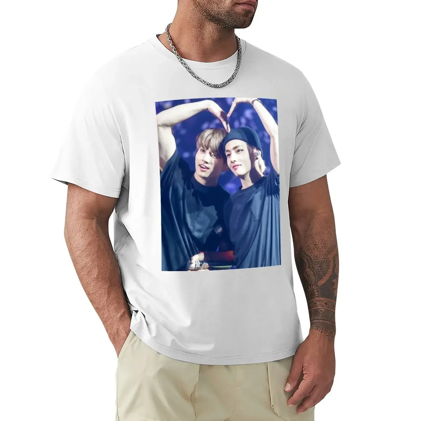 Футболка мужская оверсайз Taekook, с рисунком на заказ