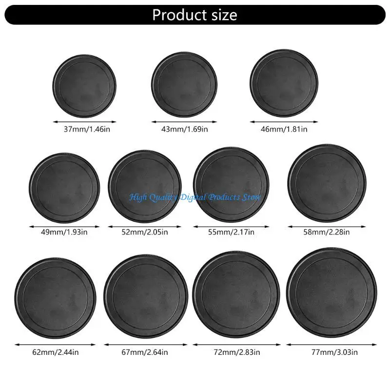 U2je Linsenabdeckung Staubdestellter Aluminium -Objektivschutz für DSLR -Spottingeleskope