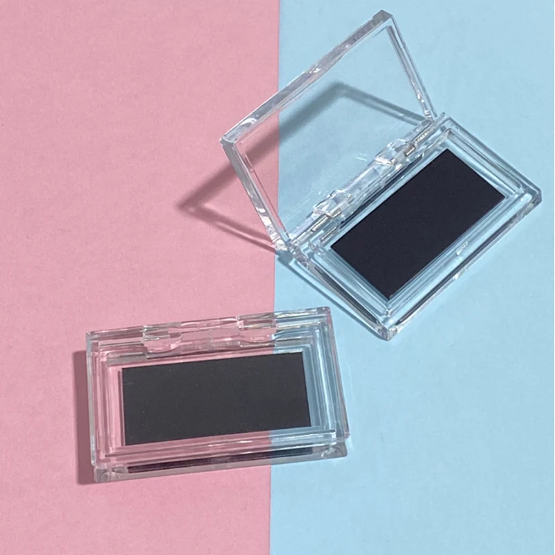 Magnetic Makeup Palette, Transparent Cushion Refillable Eyeshadow Press Pan, Portable DIY Blush and Highlighter Compact