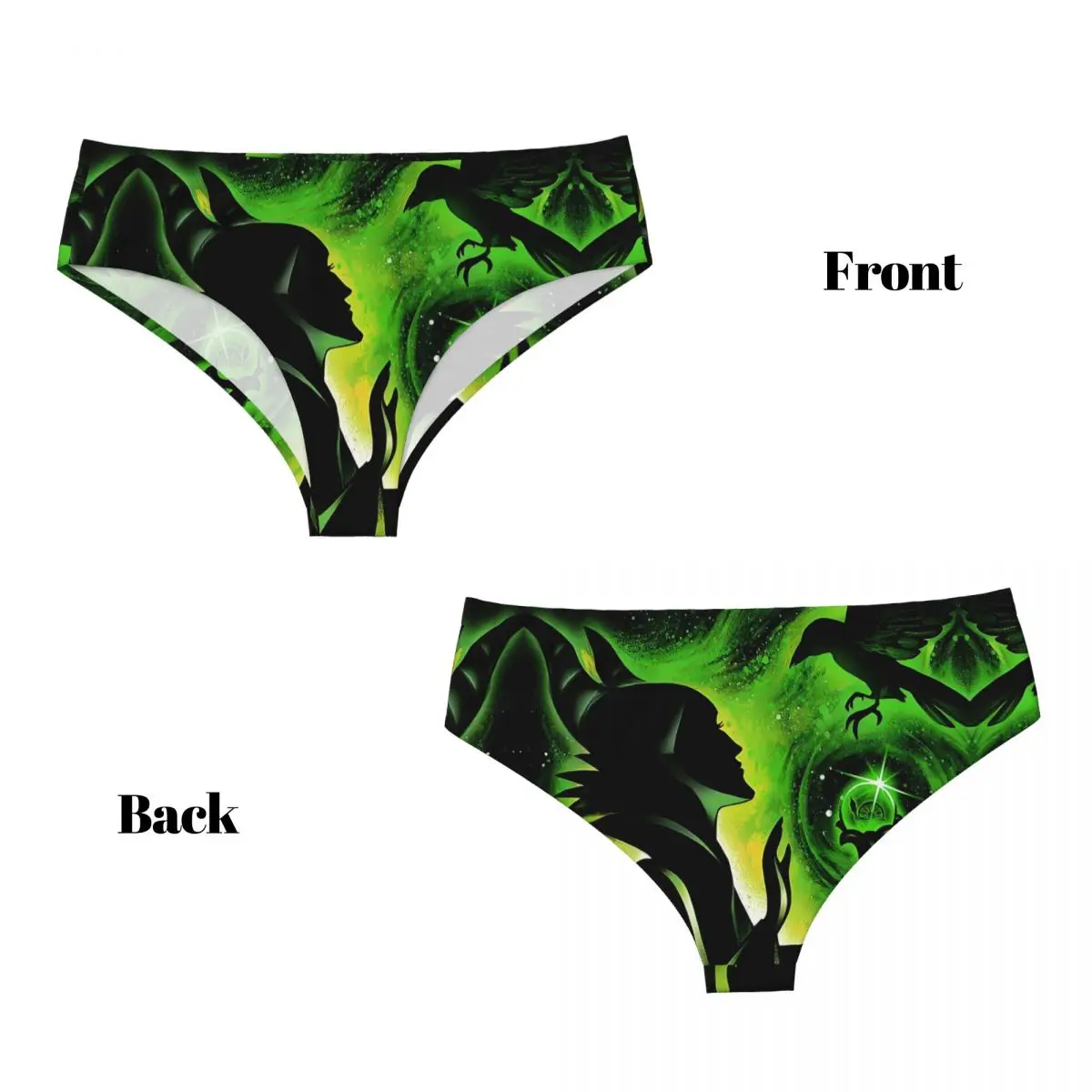 カスタム女性クラシック映画悪役プリントブリーフパンティー女性通気性マンガ下着パンツ