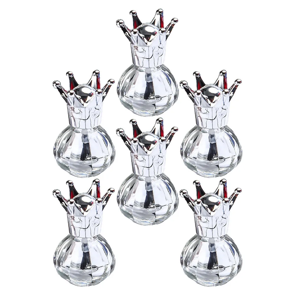 Bouteilles vides de vernis à ongles en verre, conteneurs de stockage de Gel pour ongles, outils de manucure rechargeables pour professionnels et à la maison, 6 pièces