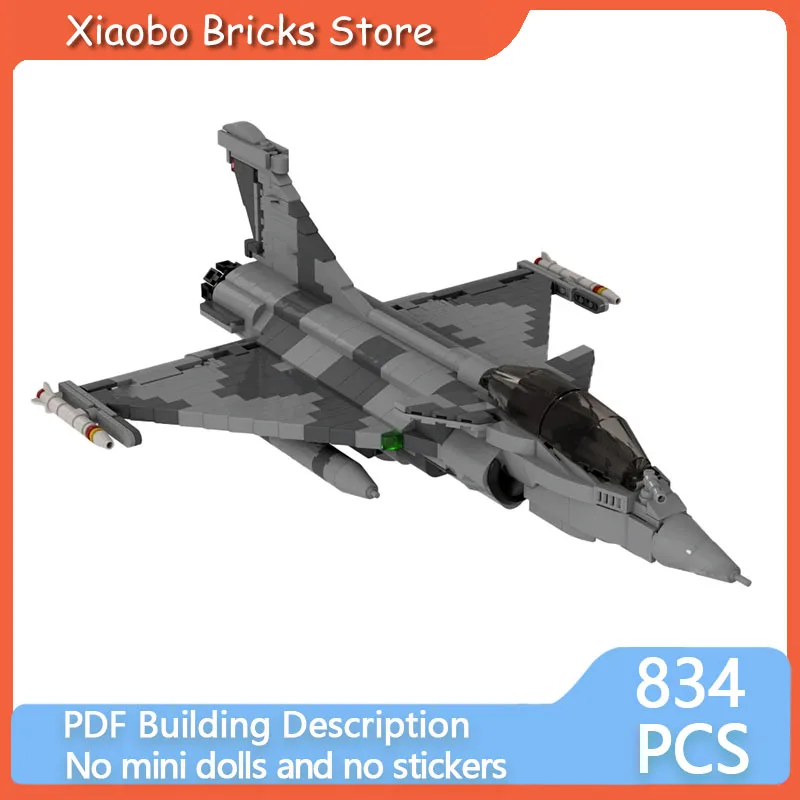 

Модель военного самолета MOC, строительные кирпичи, истребитель Rafale, модульная технология, подарки, праздник, сборка, детские игрушки, костюм