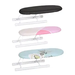 Steel Ironing Board Compact & Lightweight with Heat Resistant Board Cover Anti Slip Foldable for Apartment Dorm Laundry