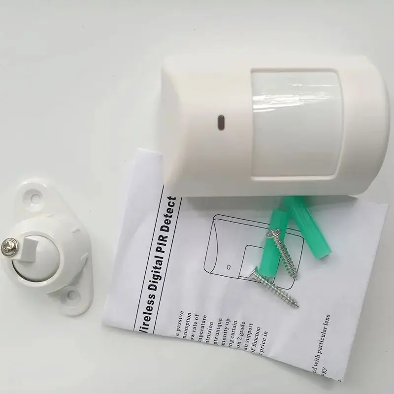 

Wireless Infrared Motion Sensor 433MHz EV1527, 100° Detection Angle 12m Long Distance PIR Detector for Burglar Alarm System