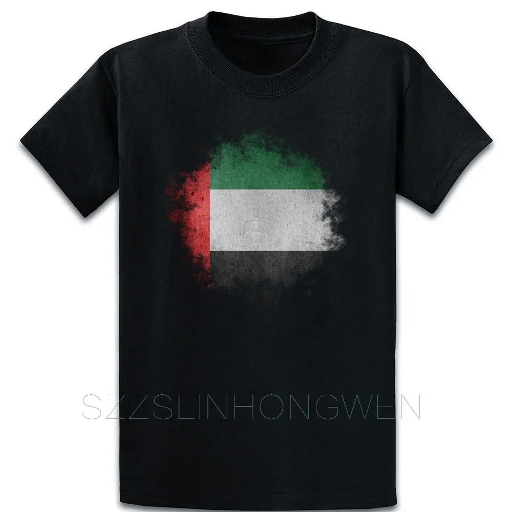 

Arab Emirates Couple Short Sleeved T-shirt For Men Women Breathable Casual Pure Cotton Loose Tops