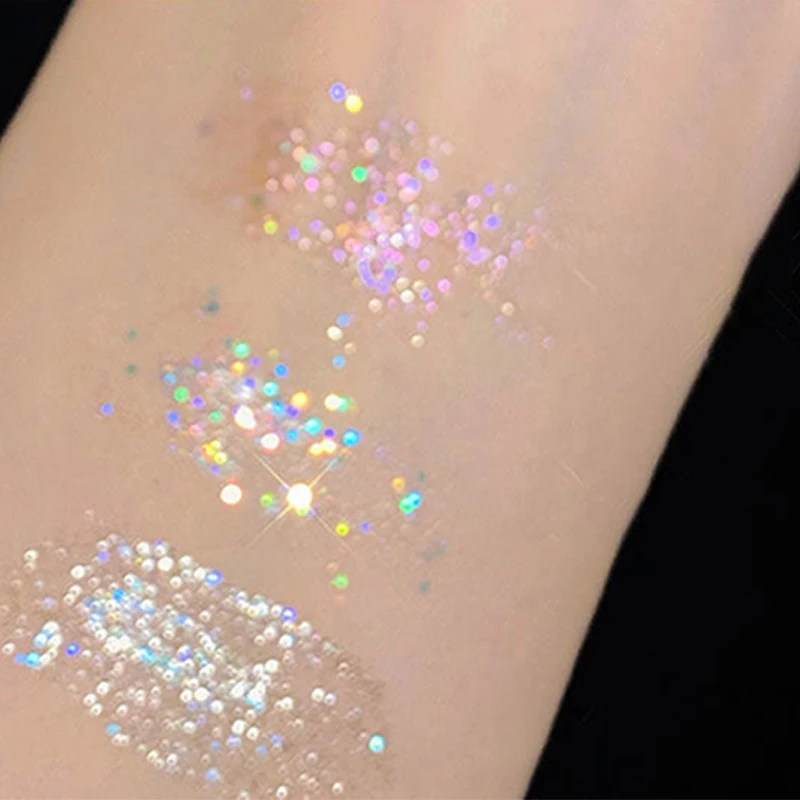 อายแชโดว์ชนิดน้ํา Glitter Highlighter Pearlescent Liquid Eye อายแชโดว์อายไลเนอร์ Eye Silkworm ดินสอยาวนาน Shiny Eye Makeup