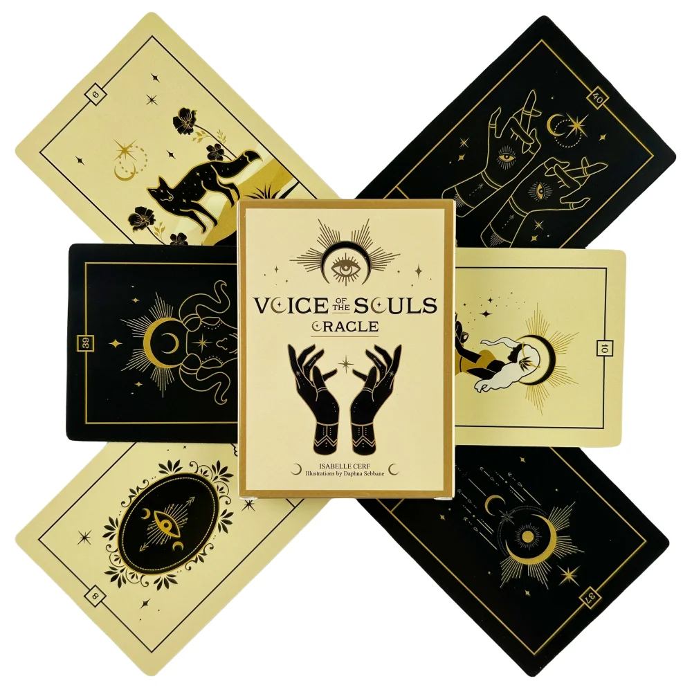 بطاقات Voice Souls Oracle A 42 Deck Tarot English Visions Divination Edition Borad Playing Games