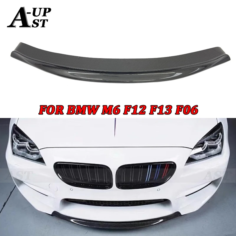 For BMW 6 Series F12 F13 F06 M6 Carbon Fiber Lip Front Front Bumper Diffuser Front Chin Spoiler Splitter Body Kits