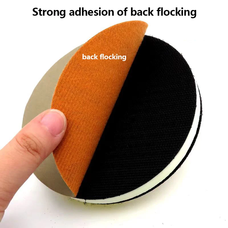 Papel de lija de 5 Lnch, muela redonda de malla 60-10000, almohadilla de pulido de doble uso húmeda y seca, papel de lija con bucle de terciopelo trasero de 125mm