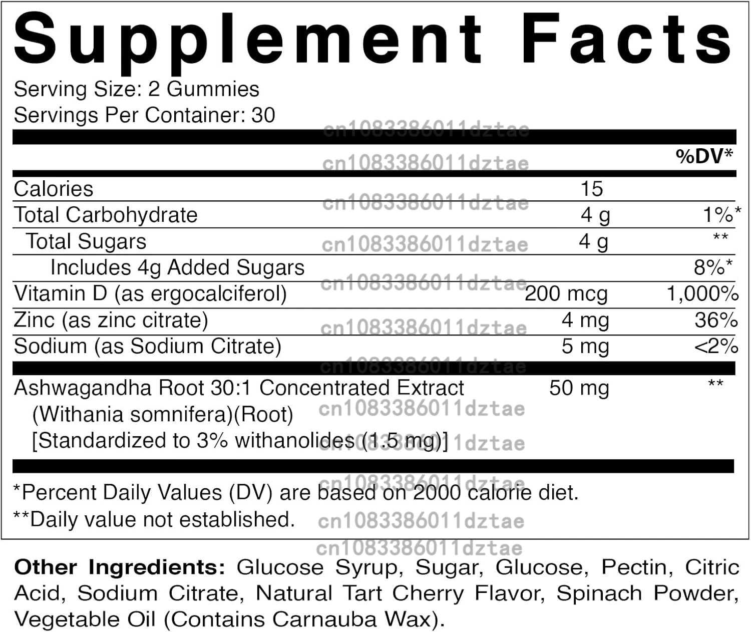 Ashwagandha Gummies - Relieve Stress, Enhance Memory, Focus, Promote Immune and Nervous System Health and Metabolism