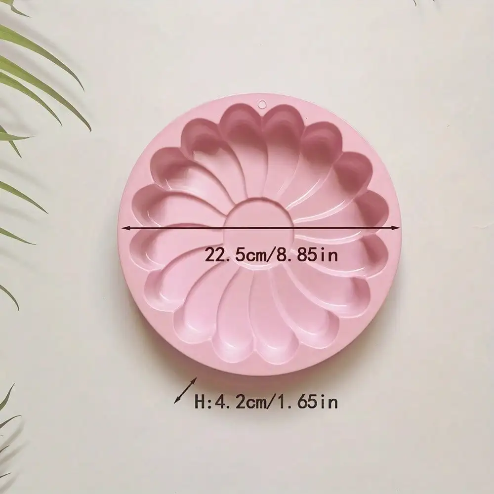 Silicone Sunflower Baking Tray Chocolate Pizza Tray Baking Bread Cake Making DIY Baking Cookie Mold Kitchen Pastry Decoration