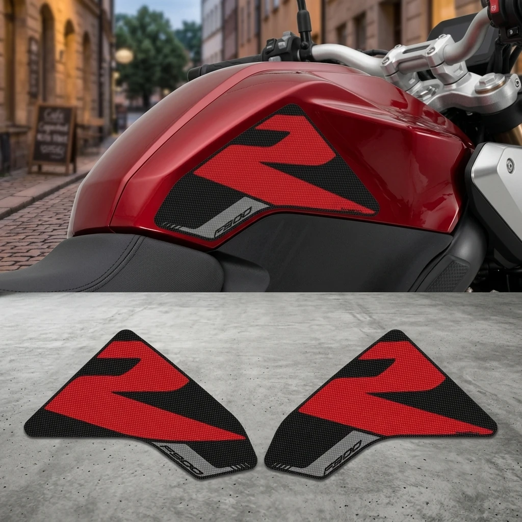 

Motorcycle Accessorie Fuel Tank Pad Side Knee Grip for BMW Motorrad F900R 2020-2024 Decal