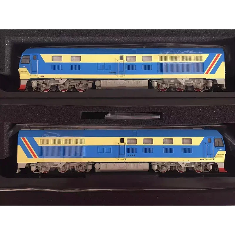 Modelo de tren HO 1/87 Dongfeng 4E DF4E doble motor reconnección locomotora diésel interna colección regalo modelo de juguete