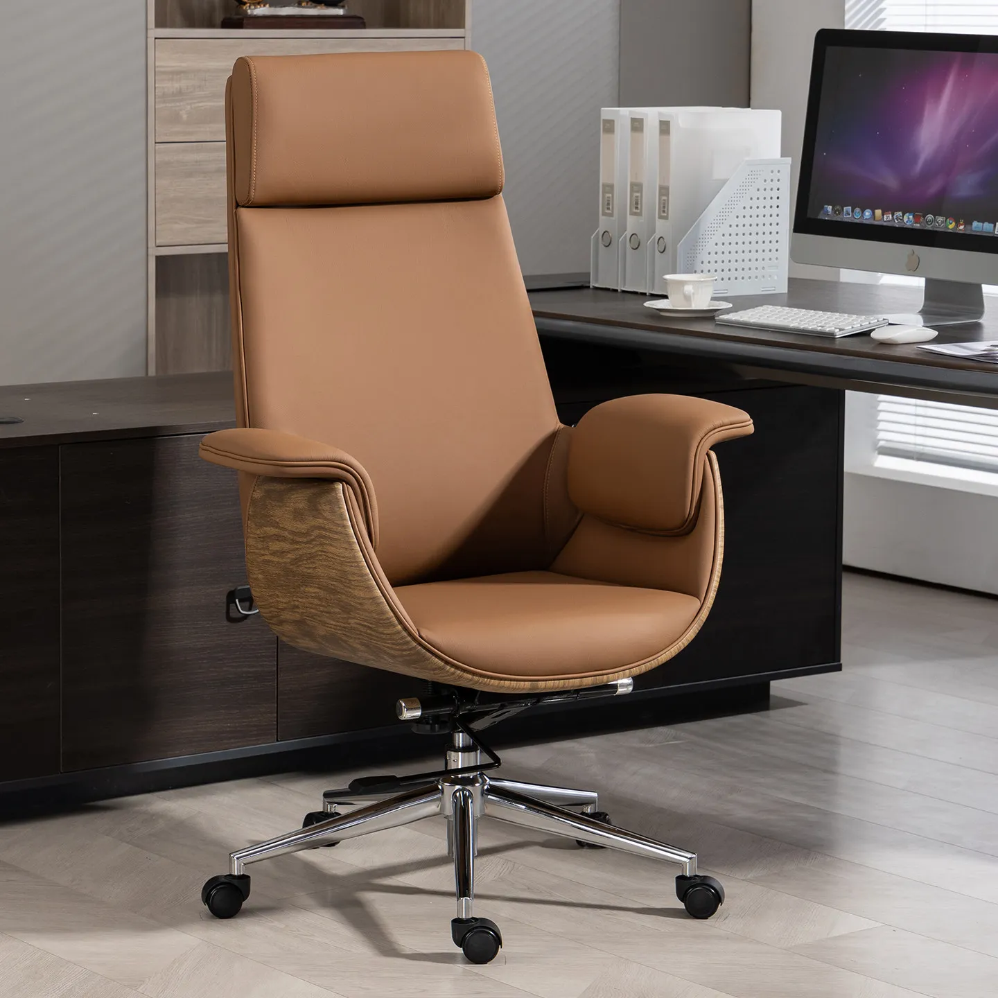 

Office chair comfortable sedentary carefree computer chair home dormitory seat e-sports lazy leather boss chair